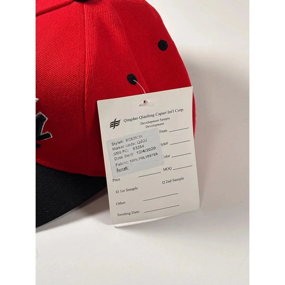 Mitchell & Ness Youth Kids Chicago Bulls Red Retro Precurved Snapback Hat New